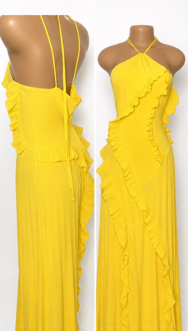 Luxury yellow gown
